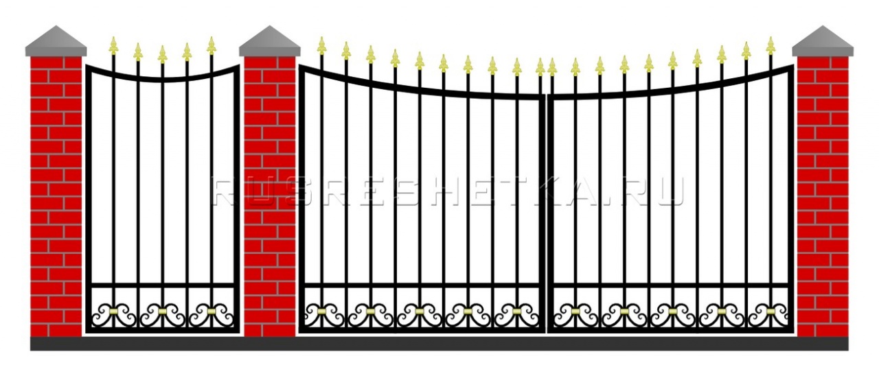 Забор и ворота 57