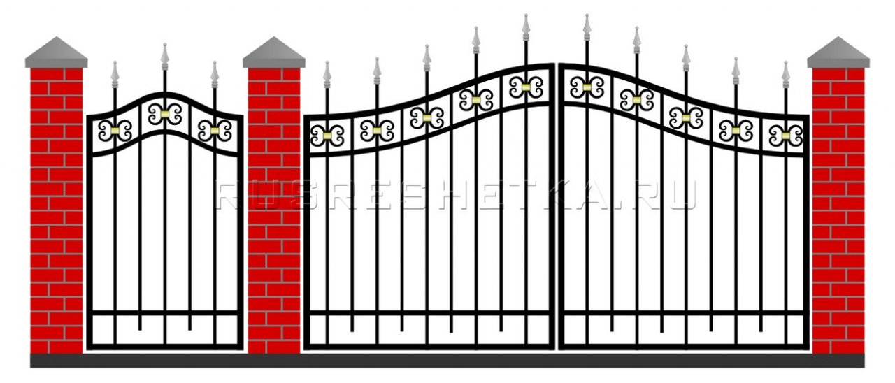 Забор и ворота 61