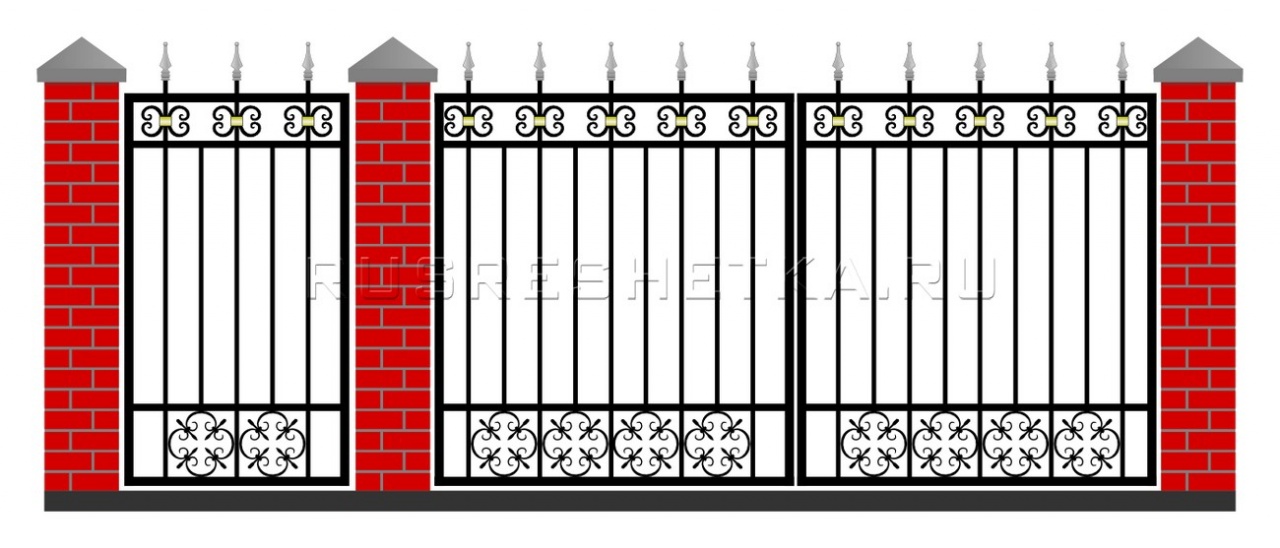 Забор и ворота 62